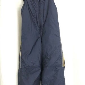 Retro Boy Puffer Ski Bib Pants Size 7 Blue